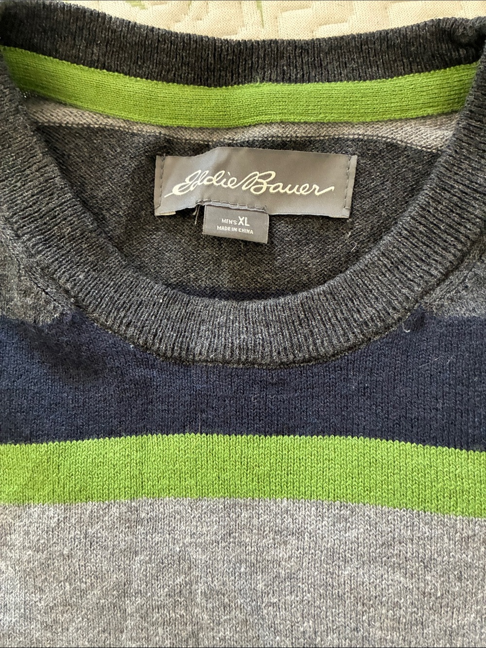 Eddie Bauer NWT Men’s XL PULLOVER SWEATER CREWNECK - Picture 4 of 5